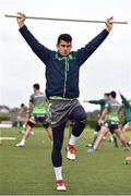 28 August 2018; Tiernan O'Halloran during Connacht Rugby squad training at the Sportsground in Galway. Photo by Sam Barnes/Sportsfile