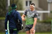 28 August 2018; Robin Copeland with physio Garrett Coughlan during Connacht Rugby squad training at the Sportsground in Galway. Photo by Sam Barnes/Sportsfile