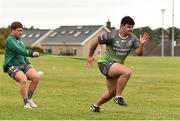 28 August 2018; Matthew Burke, right, and Jonny Murphy during Connacht Rugby squad training at the Sportsground in Galway. Photo by Sam Barnes/Sportsfile