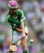 19 August 2018; Annie Fitzpatrick, St. Joseph’s PS, Madden, Armagh, representing Limerick, during the INTO Cumann na mBunscol GAA Respect Exhibition Go Games at the GAA Hurling All-Ireland Senior Championship Final match between Galway and Limerick at Croke Park in Dublin. Photo by Eóin Noonan/Sportsfile