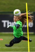 28 August 2018; Goalkeeper Grace Moloney during Republic of Ireland training at the FAI National Training Centre in Abbotstown, Dublin. Photo by Stephen McCarthy/Sportsfile