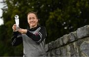 28 August 2018; Kylie Murphy of Wexford Youths with her Continental Tyres Women's National League Player of the Month award for July at IT Carlow in Carlow. Photo by Eóin Noonan/Sportsfile