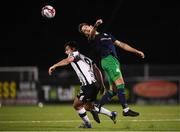28 August 2018; Lee Grace of Shamrock Rovers in action against Patrick Hoban of Dundalk during the SSE Airtricity Premier Division match between Dundalk and Shamrock Rovers at Oriel Park in Dundalk, Louth. Photo by Stephen McCarthy/Sportsfile