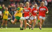 25 August 2018; Sarah Jane McDonald of Donegal during the TG4 All-Ireland Ladies Football Senior Championship Semi-Final match between Cork and Donegal at Dr Hyde Park in Roscommon. Photo by Piaras Ó Mídheach/Sportsfile