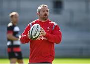 31 August 2018; Ulster scrum coach Aaron Dundon during the Ulster Rugby Captain's Run at the Kingspan Stadium in Belfast. Photo by Oliver McVeigh/Sportsfile
