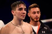 30 June 2018; Michael Conlan, left, and Ryan Burnett at the SSE Arena in Belfast. Photo by Ramsey Cardy/Sportsfile