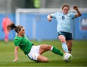 31 August 2018; Katie McCabe of Republic of Ireland in action against Caragh Milligan of Northern Ireland during the 2019 FIFA Women's World Cup Qualifier match between Republic of Ireland and Northern Ireland at Tallaght Stadium in Dublin. Photo by Stephen McCarthy/Sportsfile