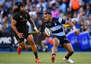 31 August 2018; Rey Lee-Lo of Cardiff Blues in action against Joe Tomane of Leinster during the Guinness PRO14 Round 1 match between Cardiff Blues and Leinster at the BT Cardiff Arms Park in Cardiff, Wales. Photo by Ramsey Cardy/Sportsfile