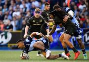 31 August 2018; Rey Lee-Lo of Cardiff Blues is tackled by Joe Tomane of Leinster during the Guinness PRO14 Round 1 match between Cardiff Blues and Leinster at the BT Cardiff Arms Park in Cardiff, Wales. Photo by Ramsey Cardy/Sportsfile
