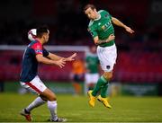 31 August 2018; Karl Sheppard of Cork City in action against John Mahon of Sligo Rovers during the SSE Airtricity League Premier Division match between Cork City and Sligo Rovers at Turner's Cross in Cork. Photo by Eóin Noonan/Sportsfile