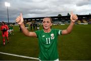 31 August 2018; Republic of Ireland captain Katie McCabe following the 2019 FIFA Women's World Cup Qualifier match between Republic of Ireland and Northern Ireland at Tallaght Stadium in Dublin. Photo by Stephen McCarthy/Sportsfile