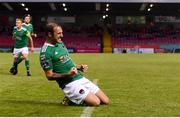 31 August 2018; Karl Sheppard of Cork City celebrates after scoring his side's first goal during the SSE Airtricity League Premier Division match between Cork City and Sligo Rovers at Turner's Cross in Cork. Photo by Eóin Noonan/Sportsfile