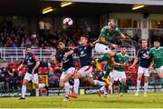 31 August 2018; Karl Sheppard of Cork City scores his side's first goal during the SSE Airtricity League Premier Division match between Cork City and Sligo Rovers at Turner's Cross in Cork. Photo by Eóin Noonan/Sportsfile