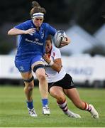 31 August 2018; Meg Kendall of Leinster is tackled by Kathryn Dane of Ulster during the Women’s Interprovincial Championship match between Leinster and Ulster at Blackrock RFC in Dublin. Photo by Piaras Ó Mídheach/Sportsfile