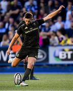 31 August 2018; Ross Byrne of Leinster kicks a conversion during the Guinness PRO14 Round 1 match between Cardiff Blues and Leinster at the BT Cardiff Arms Park in Cardiff, Wales. Photo by Ramsey Cardy/Sportsfile