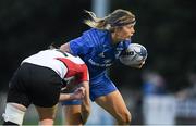 31 August 2018; Jeamie Deacon of Leinster is tackled by Vicky Irwin of Ulster during the Women’s Interprovincial Championship match between Leinster and Ulster at Blackrock RFC in Dublin. Photo by Piaras Ó Mídheach/Sportsfile