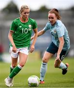31 August 2018; Denise O'Sullivan of Republic of Ireland in action against Kerry Montgomery of Northern Ireland during the 2019 FIFA Women's World Cup Qualifier match between Republic of Ireland and Northern Ireland at Tallaght Stadium in Dublin. Photo by Stephen McCarthy/Sportsfile