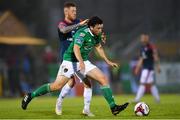 31 August 2018; Barry McNamee of Cork City in action against Lee Lynch of Sligo Rovers during the SSE Airtricity League Premier Division match between Cork City and Sligo Rovers at Turner's Cross in Cork. Photo by Eóin Noonan/Sportsfile