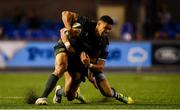 31 August 2018; Adam Byrne of Leinster is tackled by Lloyd Williams of Cardiff Blues during the Guinness PRO14 Round 1 match between Cardiff Blues and Leinster at the BT Cardiff Arms Park in Cardiff, Wales. Photo by Ramsey Cardy/Sportsfile