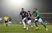 31 August 2018; Karl Sheppard of Cork City in action against Jack Keaney of Sligo Rovers during the SSE Airtricity League Premier Division match between Cork City and Sligo Rovers at Turner's Cross in Cork. Photo by Eóin Noonan/Sportsfile