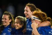 31 August 2018; Leinster's Aoife McDermott, centre, and her team mates after the Women’s Interprovincial Championship match between Leinster and Ulster at Blackrock RFC in Dublin. Photo by Piaras Ó Mídheach/Sportsfile
