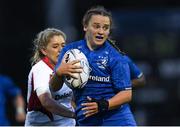 31 August 2018; Michelle Claffey of Leinster is tackled by Emma Jordan of Ulster during the Women’s Interprovincial Championship match between Leinster and Ulster at Blackrock RFC in Dublin. Photo by Piaras Ó Mídheach/Sportsfile
