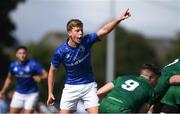 1 September 2018; Adam McEvoy of Leinster during the U19 Interprovincial Championship match between Leinster and Connacht at Galwegians RFC in Galway. Photo by David Fitzgerald/Sportsfile