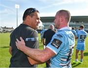 1 September 2018; Glasgow Warriors head coach Dave Rennie and Stuart Hogg following their side's victory during the Guinness PRO14 Round 1 match between Connacht and Glasgow Warriors at the Sportsground in Galway. Photo by Seb Daly/Sportsfile
