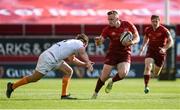 1 September 2018; Rory Scannell of Munster is tackled by Benhard Janse van Rensburg of Toyota Cheetahs during the Guinness PRO14 Round 1 match between Munster and Toyota Cheetahs at Thomond Park in Limerick. Photo by Diarmuid Greene/Sportsfile