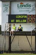1 September 2018; Scoreboard opperators watch on during the Londis All Ireland Senior Football 7s semi final match between Corofin and Mount Bellew/Moylough at Kilmacud Crokes GAA Club in Dublin Photo by Eóin Noonan/Sportsfile