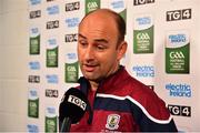 2 September 2018; Galway manager Donal Ó Fátharta speaks to the media prior to the Electric Ireland GAA Football All-Ireland Minor Championship Final match between Kerry and Galway at Croke Park in Dublin. Photo by Seb Daly/Sportsfile