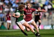 2 September 2018; Paul Walsh of Kerry in action against Conor Raftery of Galway during the Electric Ireland GAA Football All-Ireland Minor Championship Final match between Kerry and Galway at Croke Park in Dublin. Photo by Seb Daly/Sportsfile