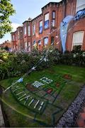 2 September 2018; A garden painted in the Dublin crest near Croke Park prior to the GAA Football All-Ireland Senior Championship Final match between Dublin and Tyrone at Croke Park in Dublin. Photo by Stephen McCarthy/Sportsfile