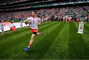 2 September 2018; Mattie Donnelly of Tyrone runs onto the pitch with team-mates prior to the GAA Football All-Ireland Senior Championship Final match between Dublin and Tyrone at Croke Park in Dublin. Photo by Stephen McCarthy/Sportsfile