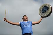 2 September 2018; A Dublin supporter on Hill 16 prior to throw in of the GAA Football All-Ireland Senior Championship Final match between Dublin and Tyrone at Croke Park in Dublin. Photo by David Fitzgerald/Sportsfile