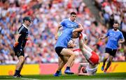 2 September 2018; Paul Mannion of Dublin in action against Colm Cavanagh of Tyrone during the GAA Football All-Ireland Senior Championship Final match between Dublin and Tyrone at Croke Park in Dublin. Photo by Stephen McCarthy/Sportsfile