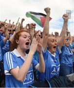 2 September 2018; Dublin supporters react during the GAA Football All-Ireland Senior Championship Final match between Dublin and Tyrone at Croke Park in Dublin. Photo by David Fitzgerald/Sportsfile
