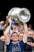 2 September 2018; Dublin captain Stephen Cluxton lifts the Sam Maguire Cup following the GAA Football All-Ireland Senior Championship Final match between Dublin and Tyrone at Croke Park in Dublin. Photo by Stephen McCarthy/Sportsfile