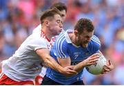 2 September 2018; Jack McCaffrey of Dublin is tackled by Mark Bradley of Tyrone during the GAA Football All-Ireland Senior Championship Final match between Dublin and Tyrone at Croke Park in Dublin. Photo by Eóin Noonan/Sportsfile