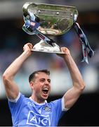 2 September 2018; Cormac Costello of Dublin lifts the Sam Maguire Cup following the GAA Football All-Ireland Senior Championship Final match between Dublin and Tyrone at Croke Park in Dublin. Photo by Eóin Noonan/Sportsfile