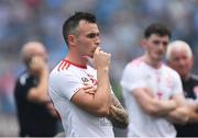 2 September 2018; Injured Tyrone player Cathal McCarron dejected after the GAA Football All-Ireland Senior Championship Final match between Dublin and Tyrone at Croke Park in Dublin. Photo by Piaras Ó Mídheach/Sportsfile