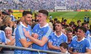 2 September 2018; Dublin players Bernard Brogan, Brian Fenton, Cormac Costello and Eric Lowndes after the GAA Football All-Ireland Senior Championship Final match between Dublin and Tyrone at Croke Park in Dublin. Photo by Ray McManus/Sportsfile