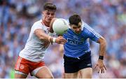 2 September 2018; Kevin McManamon of Dublin in action against Michael McKernan of Tyrone during the GAA Football All-Ireland Senior Championship Final match between Dublin and Tyrone at Croke Park in Dublin. Photo by Stephen McCarthy/Sportsfile