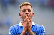 2 September 2018; Jonny Cooper of Dublin reacts after the GAA Football All-Ireland Senior Championship Final match between Dublin and Tyrone at Croke Park in Dublin. Photo by Brendan Moran/Sportsfile