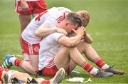 2 September 2018; A tearful Kieran McGeary of Tyrone is consoled by his brother Hugh Pat McGeary after the GAA Football All-Ireland Senior Championship Final match between Dublin and Tyrone at Croke Park in Dublin. Photo by Oliver McVeigh/Sportsfile