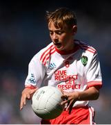 2 September 2018; Stephen Curley, Corrandulla NS, Co Galway, representing Tyrone, in action during the INTO Cumann na mBunscol GAA Respect Exhibition Go Games at the Electric Ireland GAA Football All-Ireland Minor Championship Final match between Kerry and Galway at Croke Park in Dublin. Photo by Eóin Noonan/Sportsfile