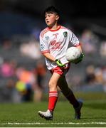 2 September 2018; Ben McGrath, Ballyholland PS, Newry, Co Down, representing Tyrone, in action during the INTO Cumann na mBunscol GAA Respect Exhibition Go Games at the Electric Ireland GAA Football All-Ireland Minor Championship Final match between Kerry and Galway at Croke Park in Dublin. Photo by Eóin Noonan/Sportsfile