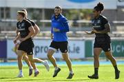 3 September 2018; Joe Tomane, right with Robbie Henshaw during Leinster rugby squad training at Energia Park in Dublin. Photo by Brendan Moran/Sportsfile