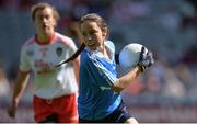 2 September 2018; Aoife Kelly, Rathoe NS, Tullow, Co Carlow, representing Dublin, during the INTO Cumann na mBunscol GAA Respect Exhibition Go Games at the Electric Ireland GAA Football All-Ireland Minor Championship Final match between Kerry and Galway at Croke Park in Dublin. Photo by Oliver McVeigh/Sportsfile