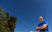 3 September 2018; Devin Toner poses for a portrait after a Leinster Rugby Press Conference at Leinster Rugby Headquarters in Dublin. Photo by Brendan Moran/Sportsfile